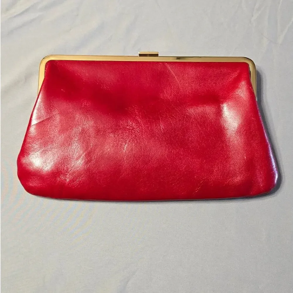 Hobo Lauren Double Frame Leather Clutch Wallet